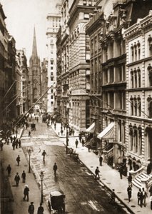 Wall Street, Ciudad de Nueva York, 1898 de American Photographer